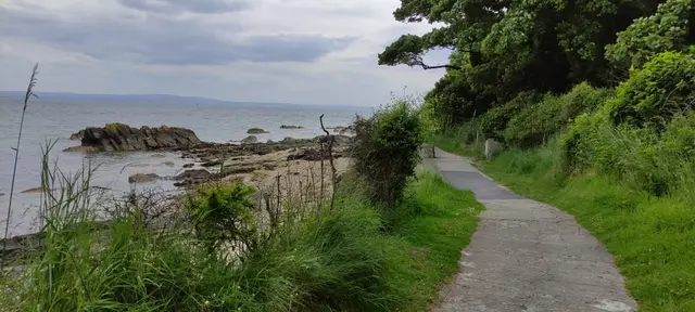 Moville shore path walk