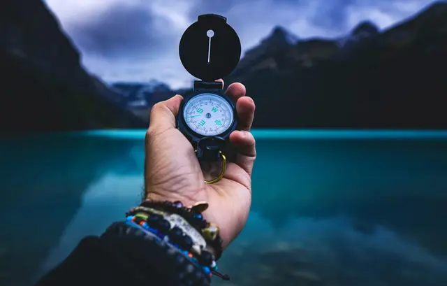 a person holding a watch