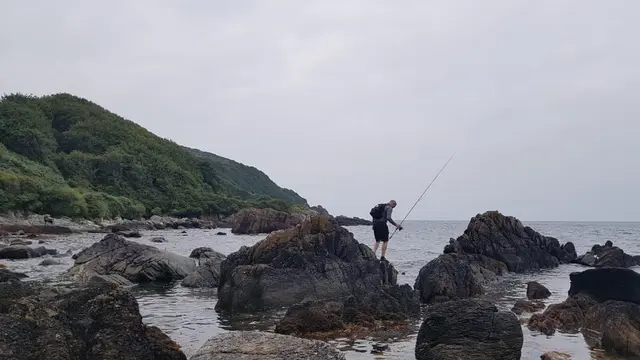 Fishing at Kinnagoe