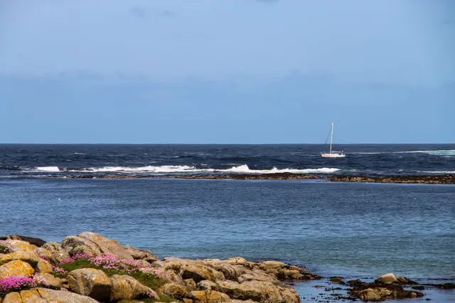 a boat in the ocean