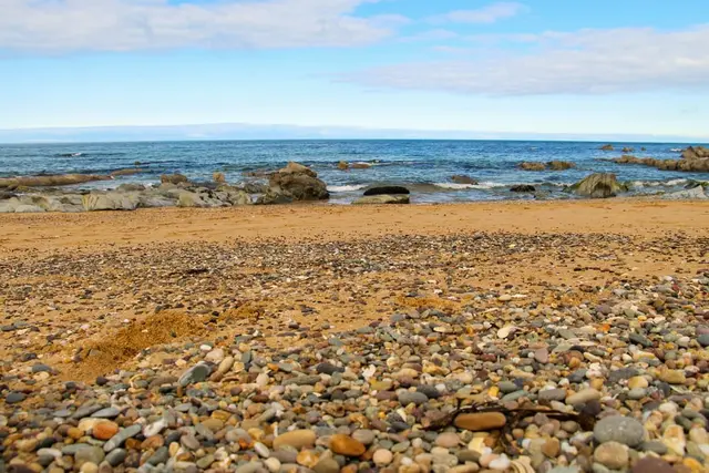 Kinnagoe bay, sea glass, Donegal