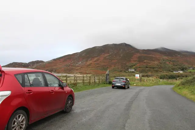 two cars on a road