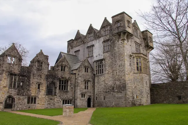 a large stone castle