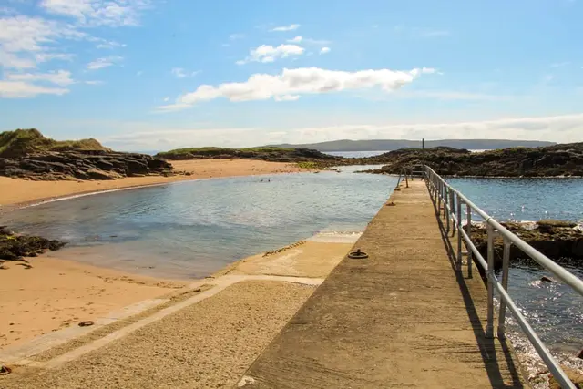 a walkway over a body of water