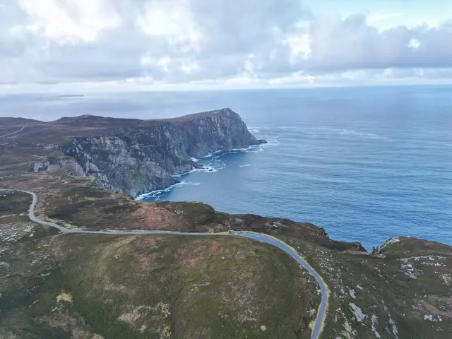 a road on a cliff